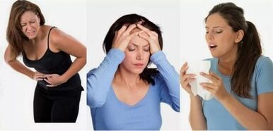 прыкметы паразітаў у арганізме чалавека